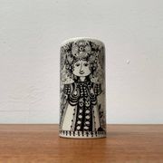 Danish Flora vase from the mid-century by Bjørn Wiinblad for Nymölle Denmark, 1960s.