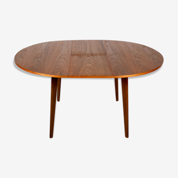 Mid century Dutch teak extendable table "Noordwijk" by OMF
