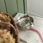 Small antique silver-plated metal ashtray English E.P.N.S.