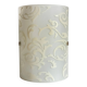 Polished and screen-printed glass sconce by eglo
