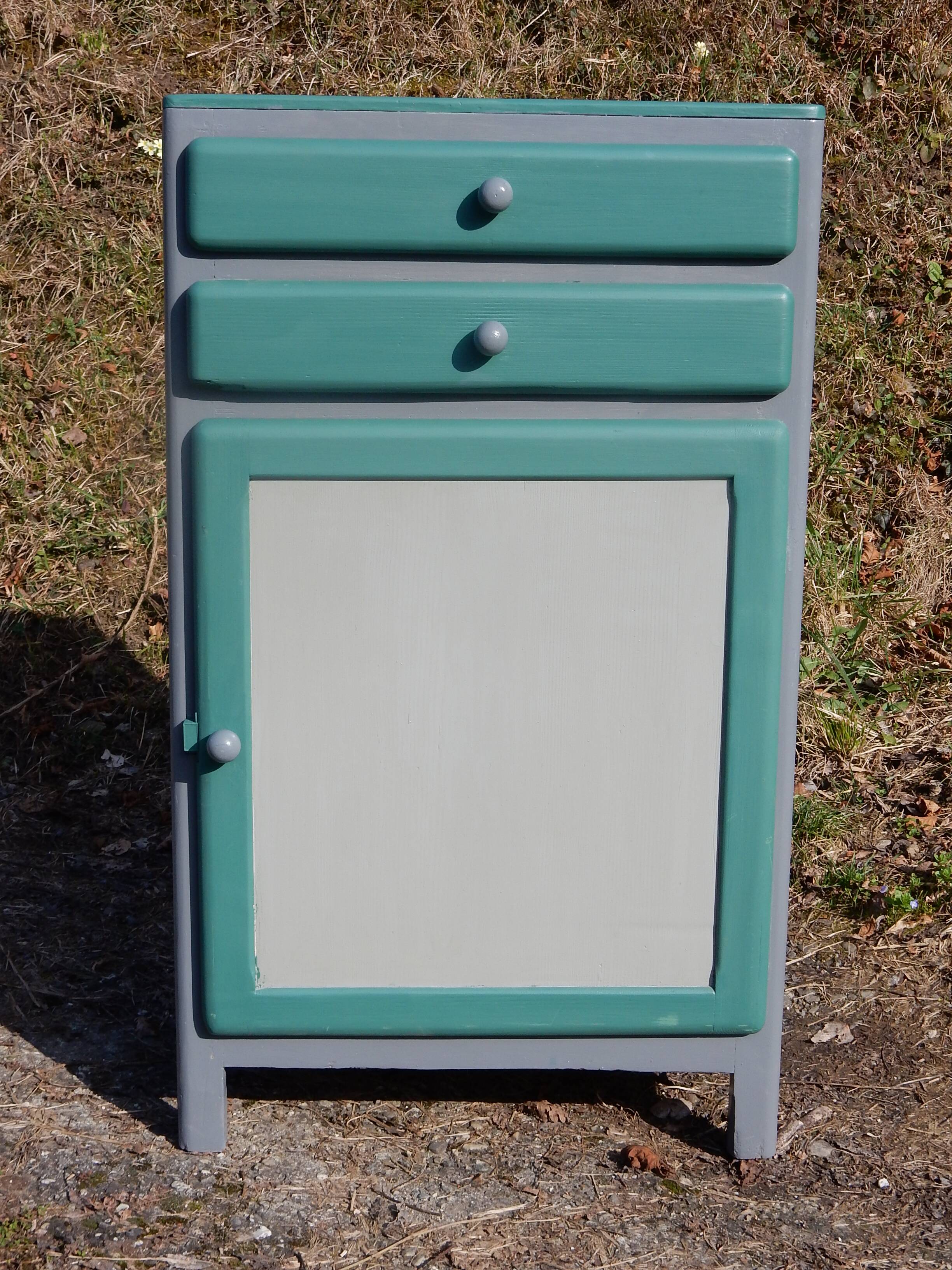 Jam cupboard / Small vintage mado buffet in restored fir