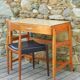 Small desk and vintage Scandinavian chair from the 50s-60s by Niels Otto Möller.