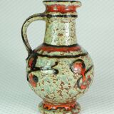 1960's vase u-keramik model 1809/18 exceptional glaze and colors