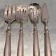 Confectionery service hors d'oeuvres sprinkler silver metal design Vintage