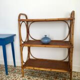 Vintage rattan shelf