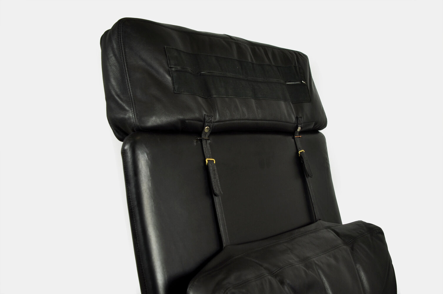 Leather armchair, high model d500 by Hans Olsen for CS Møbler Glostrup Denmark 1960s