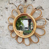 Rattan mirror