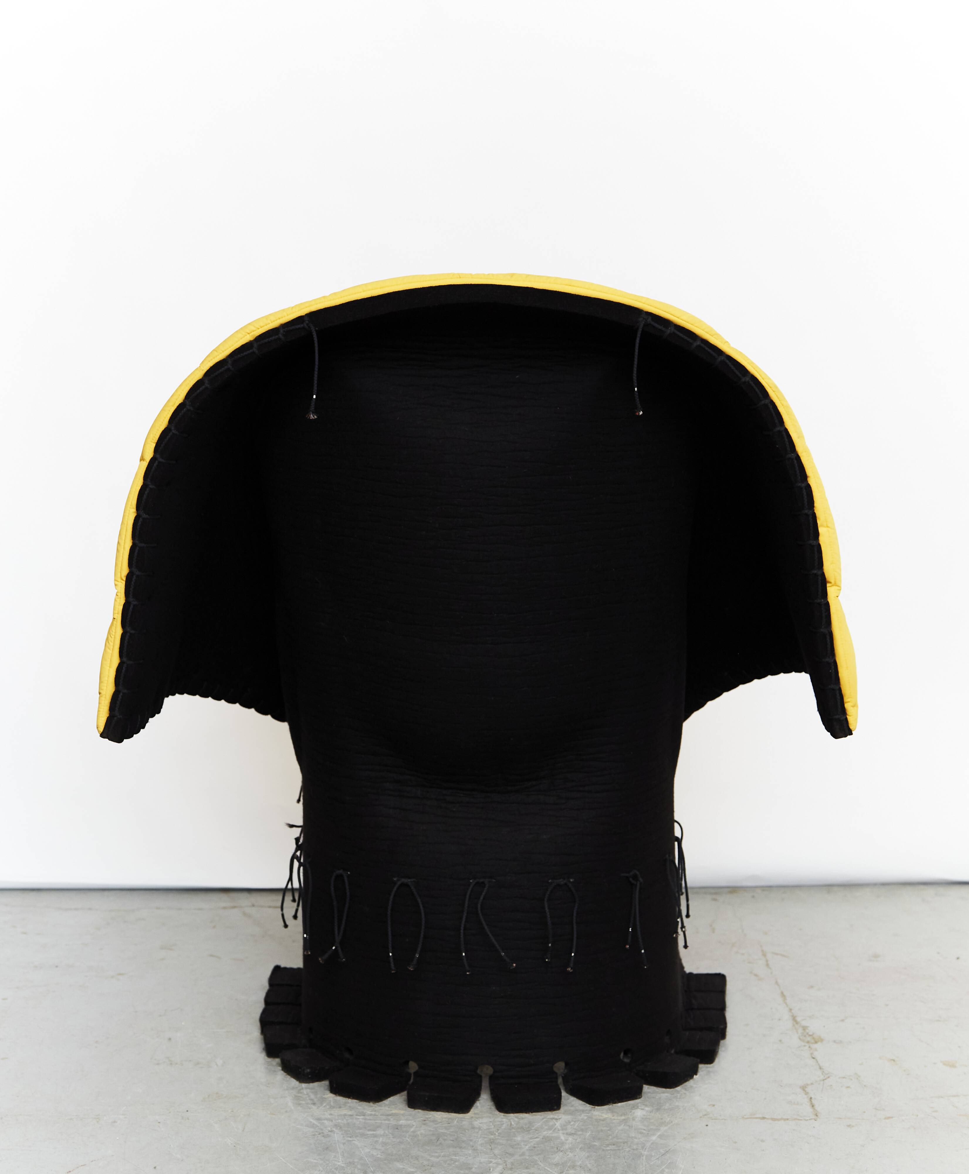 Gaetano Pesce lounge chair n°357 “Feltri” for Cassina, 1986