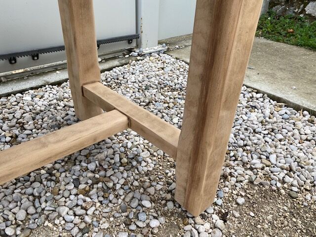 Stripped farmhouse table 180 cm