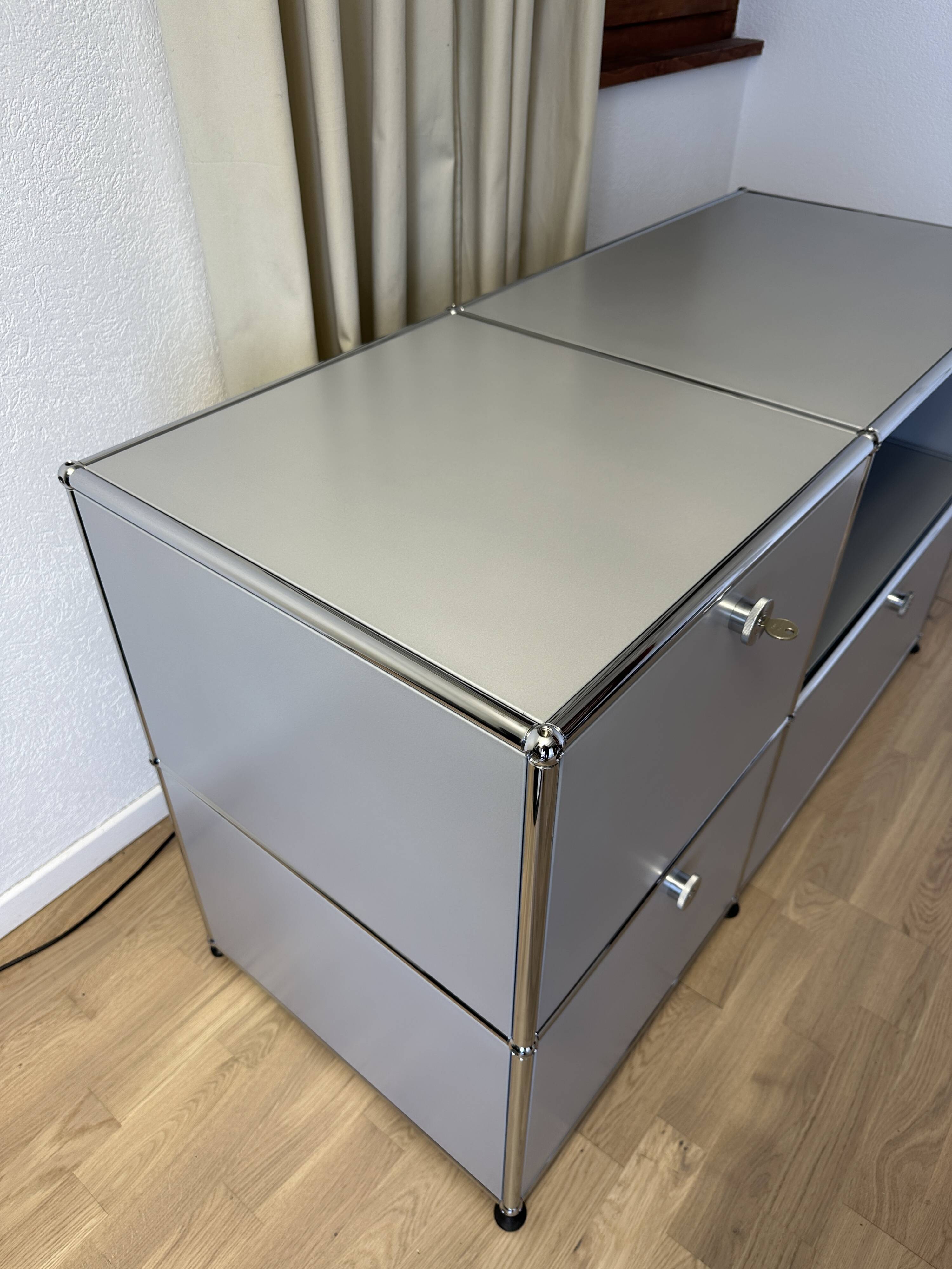 USM Haller Commode in Matte Silver