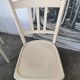Set de 6 chaises bistrot vintages blanches