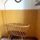 Rattan swan neck cradle circa 1960