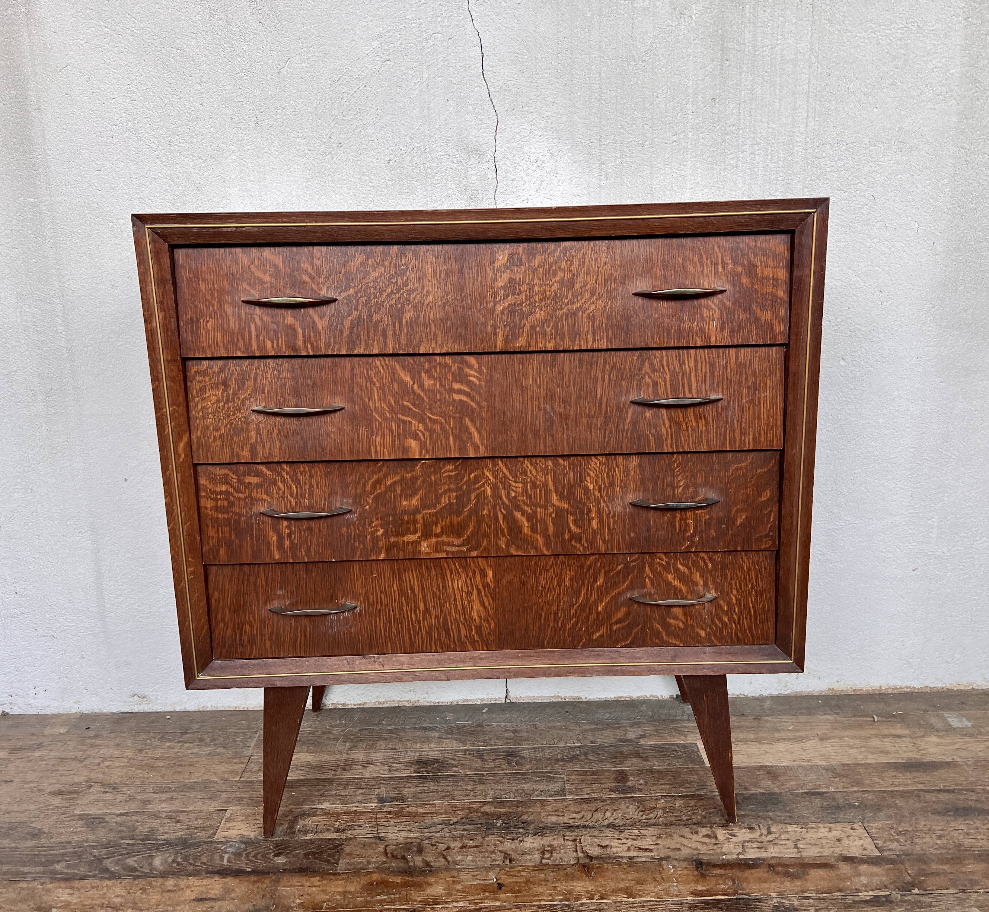 Vintage dresser compass feet