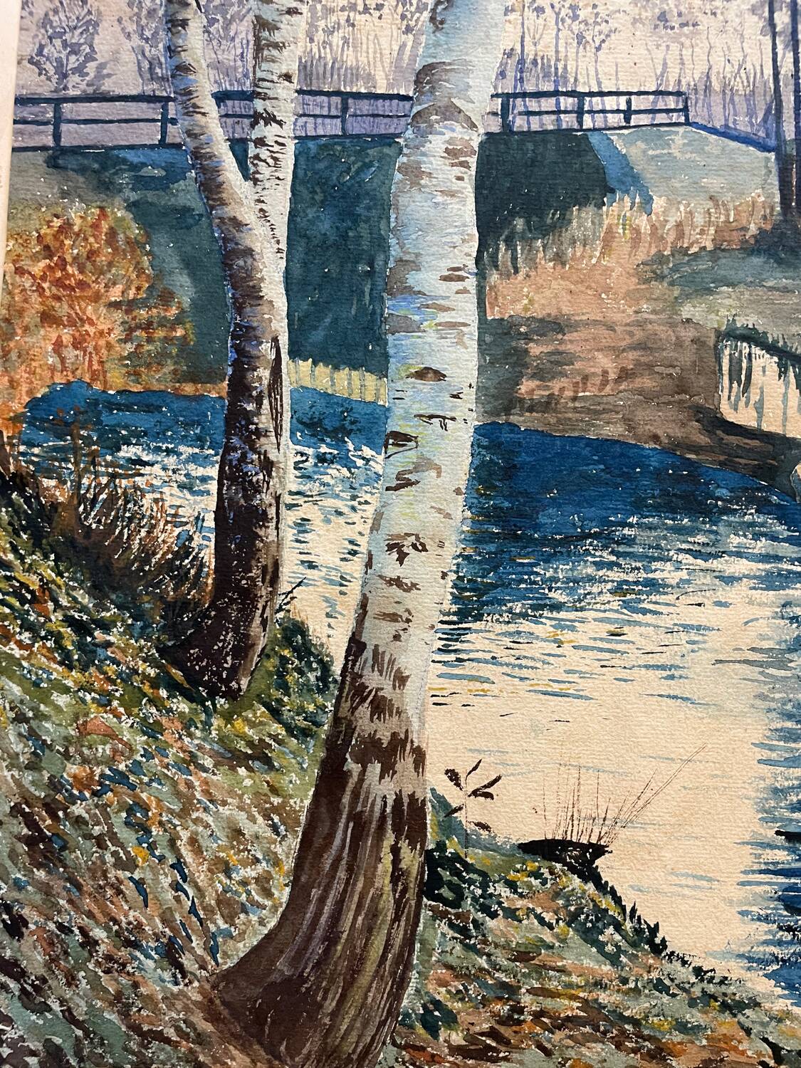 Paysage de sous-bois XXe