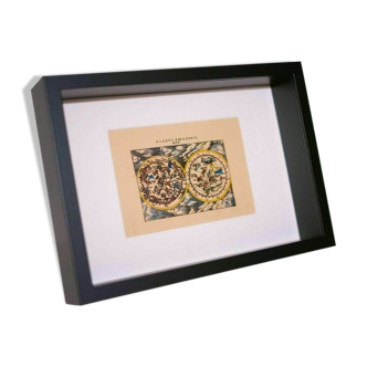 Gravure carte céleste latin 1600
