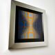 Victor Vasarely, optical composition, circa 1970s, offset print, framed