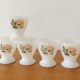 Service of 5 coqueters pastel pink pattern Arcopal