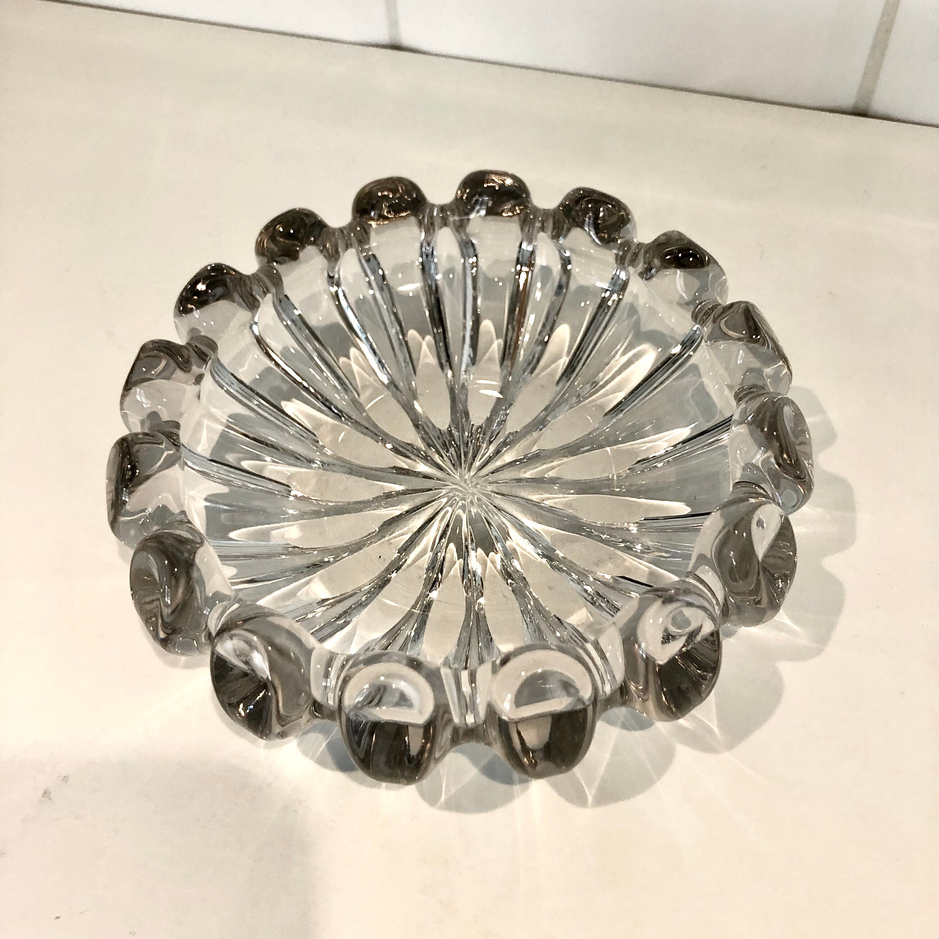 Crystal ashtray -60s