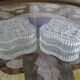 Ensemble de 2 boîtes en verre art déco
