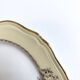 Round vintage plate L'Amandinoise model Paola cream and white flowers
