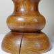 Imposante lampe style scandinave vintage design bois tourné sculpté avec anneau