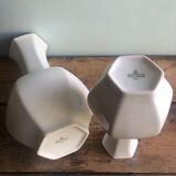 Set of two vases Vohenstrauss Johan Seltmann Bavaria. Height: 28 and 20 cm
