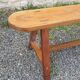 Banc Vintage en chêne massif, 1950s