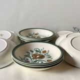 Set of 12 boch la louvière soup plates - argenteuil series