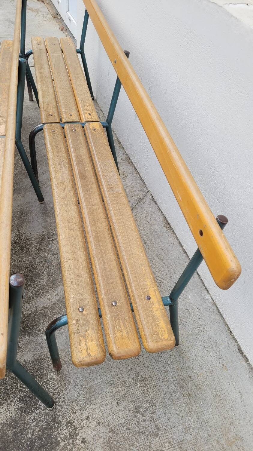 Pair of Mullca nursery school benches 1950s