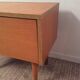 Vintage bedside of the 70s in blond wood