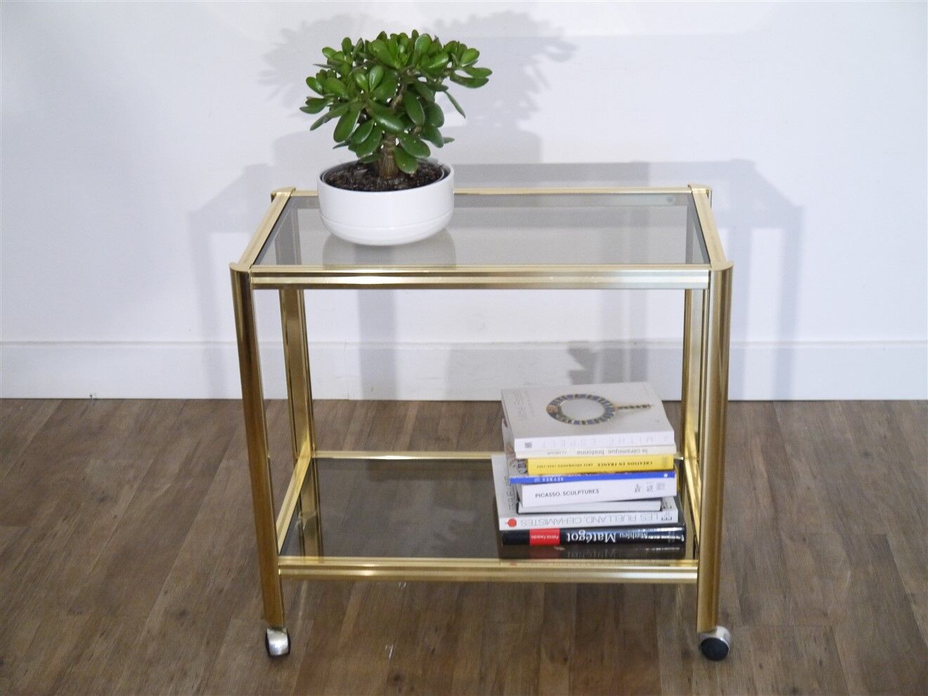 Brass and glass service 1970