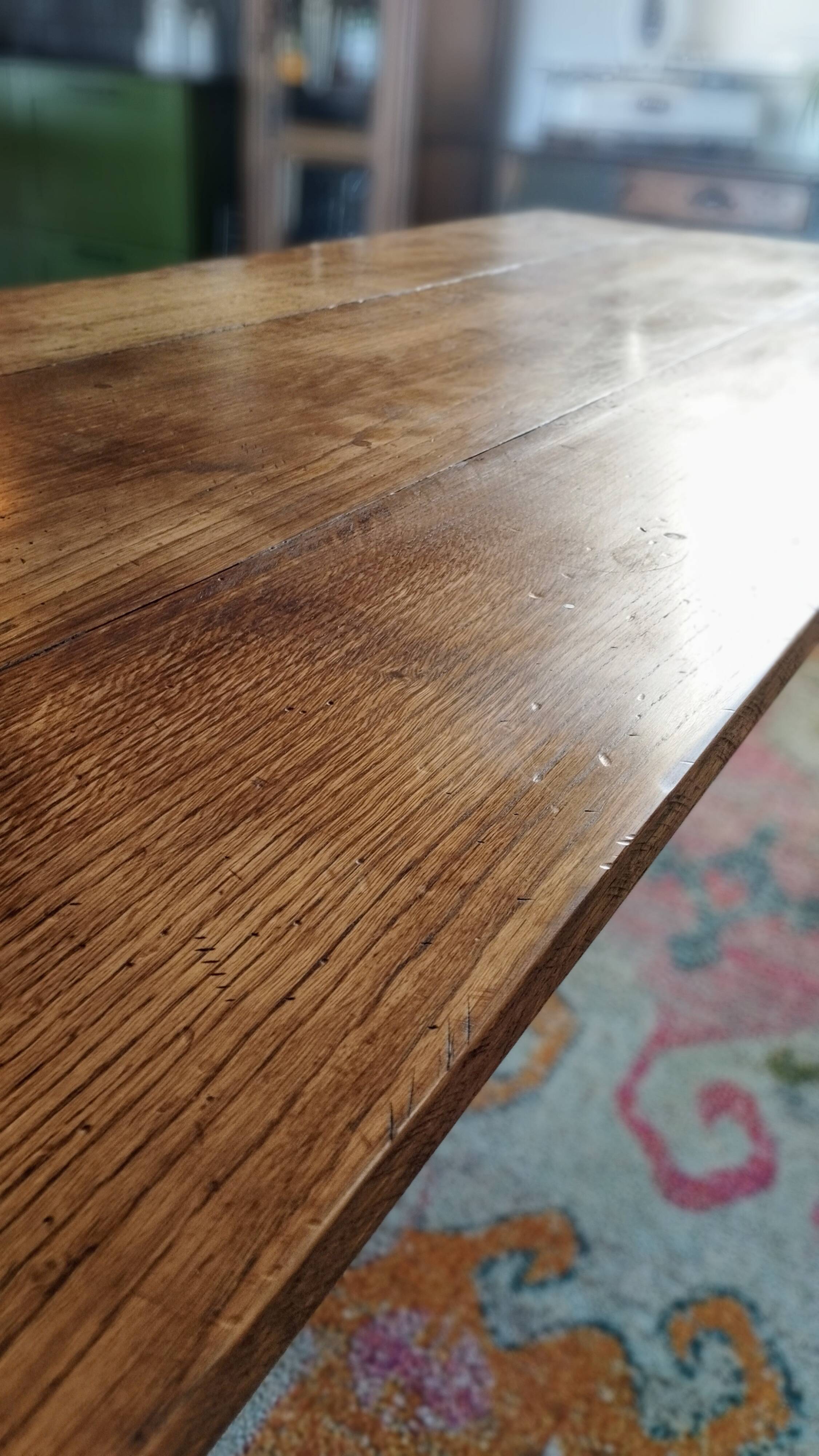 Farm table in sold oak