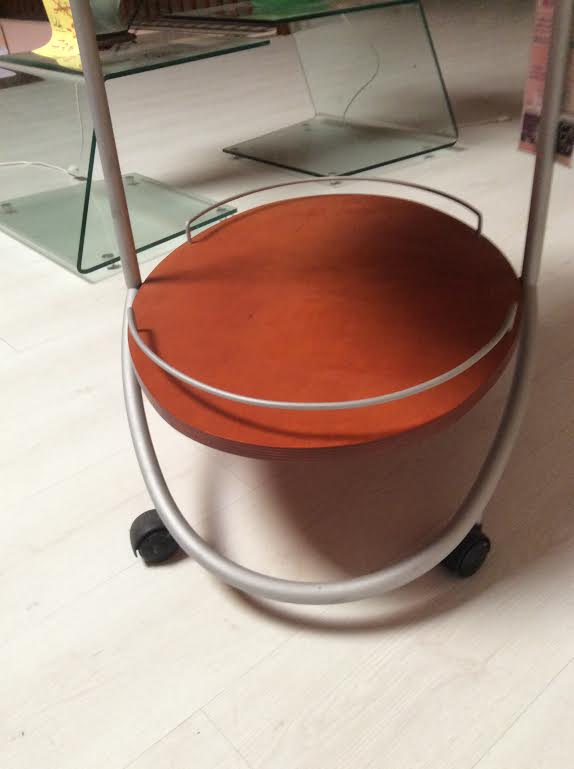 Servant in steel and wood