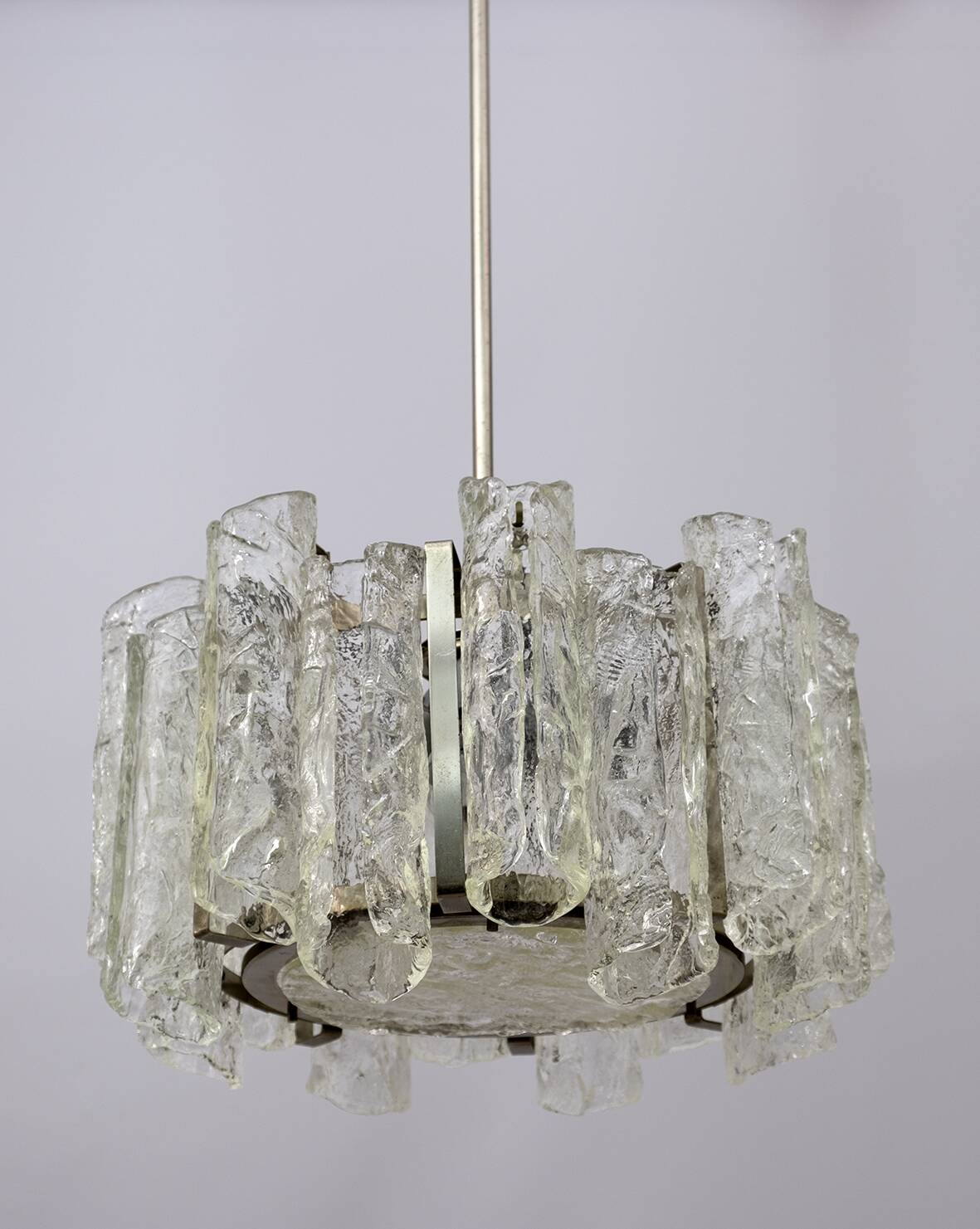 Carlo Nason Postmodern Italian Murano Glass Chandelier for Mazzega, 1970s