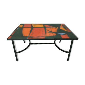 Table basse en céramique années 50