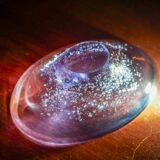Bohemian Alessandrite Glass Bowl Vase