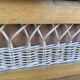 Commode en rotin et bois vintage