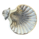 Silver-plated shell dish