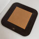1980s vintage black square mirror