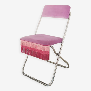 Lilac folding chair 70's