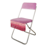 Lilac folding chair 70's