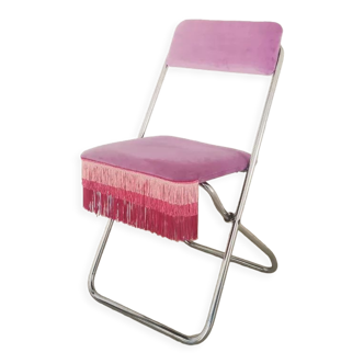 Chaise pliante lilas 70's