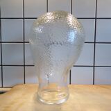 Vintage Clear Glass Hat Head