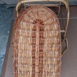 60s rattan basket
