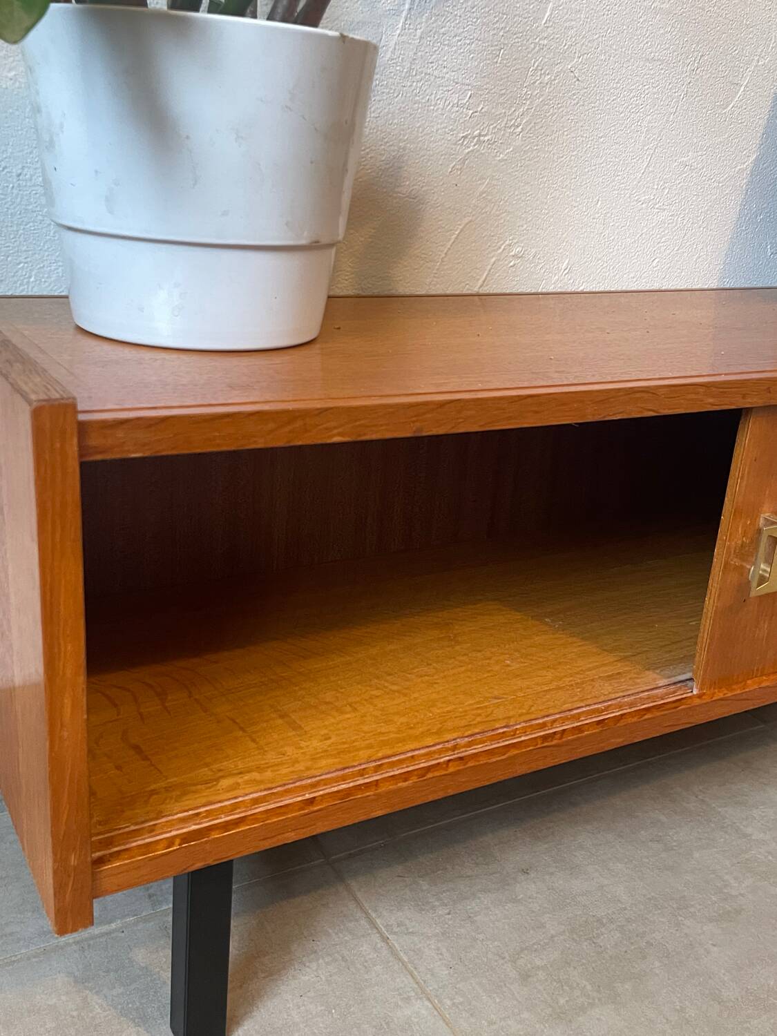 Enfilade / meuble télé vintage en chêne