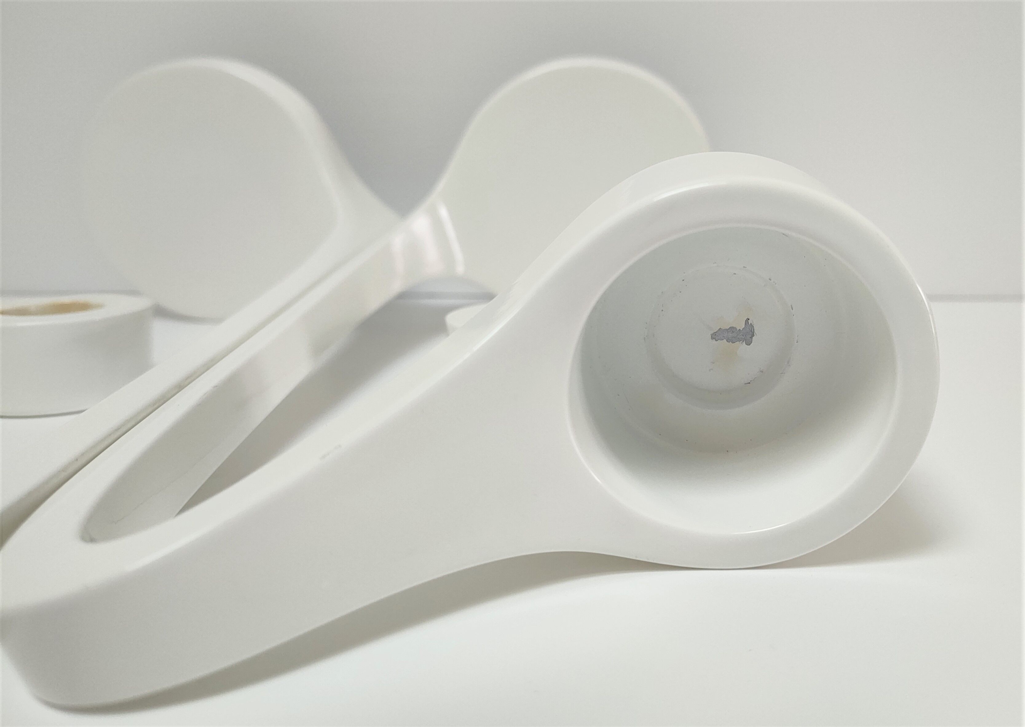 Pair of designer candle holders by Monika Mulder for vintage Ikea