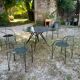Silver moon table and chairs set fermob designer mourgue
