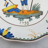 Earthenware plate nevers n°2