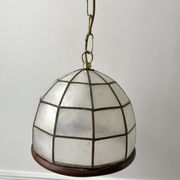 Suspension in mother-of-pearl and bamboo / wood 50s