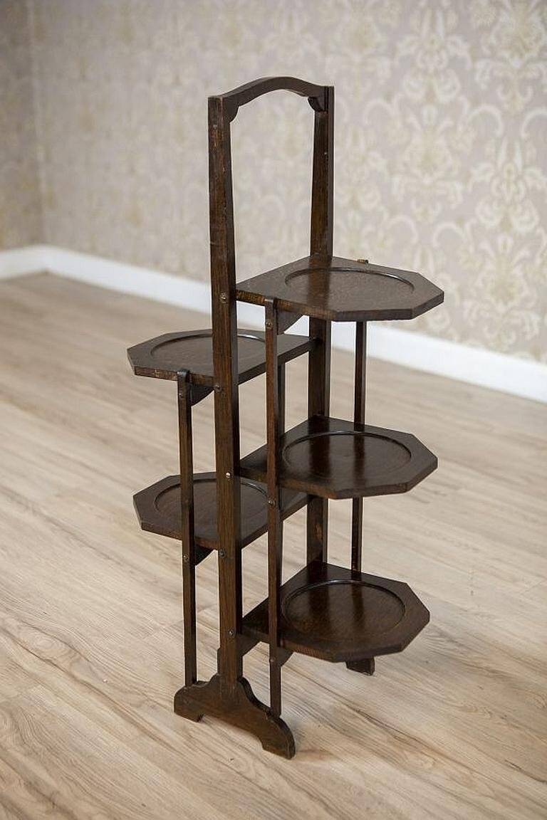 Late 20th Century Oak Flower Stand, 1950s